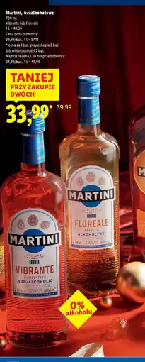 Lidl Vermouth bezalkoholowy Martini Floreale oferta