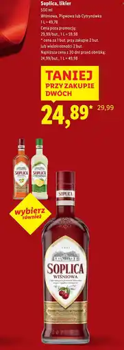 Lidl Likier 28% Soplica Pigwowa oferta