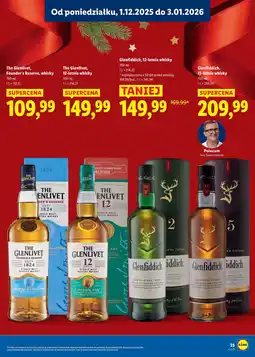 Lidl Whisky karton The Glenlivet Founder's Reserve oferta