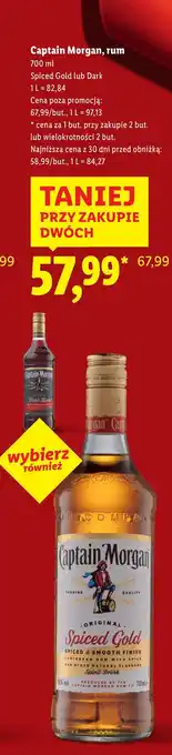 Lidl Rum Captain Morgan Dark oferta