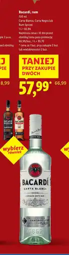 Lidl Rum Bacardi Spiced oferta