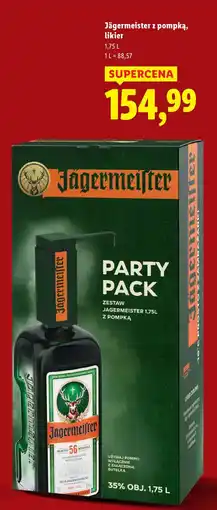 Lidl Likier z pompką Jagermeister oferta