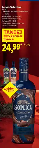Lidl Likier migdał z białą czekoladą 15% Soplica E. Wedel oferta