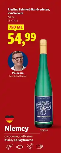 Lidl Wino Riesling Feinherb oferta