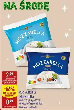 ALDI Ser Mozzarella Light CUCINA NOBILE oferta