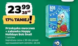 Netto Przekąska owocowa + zabawka Happy Holidays Bob Snail 1 zestaw oferta