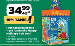 Netto Przekąska owocowa + gra i zabawka Happy Holidays Bob Snail 1 zestaw oferta