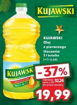 Kaufland Olej z pierwszego tłoczenia Kujawski 3 l butelka oferta