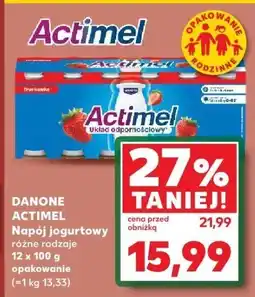 Kaufland Napój jogurtowy Danone Actimel różne rodzaje 12x100g oferta