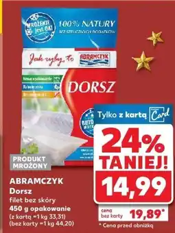 Kaufland Filet bez skóry Abramczyk Dorsz 450g oferta