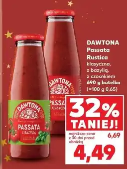 Kaufland Passata Dawtona Rustica klasyczna, z bazylią, z czosnkiem 690g oferta
