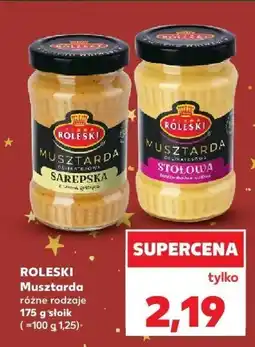 Kaufland Musztarda Roleski różne rodzaje 175g oferta