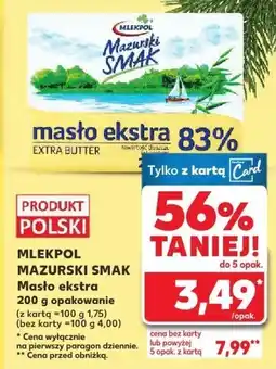 Kaufland Masło ekstra MLEKPOL Mazurski Smak oferta
