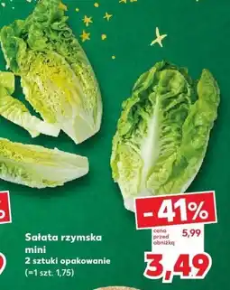 Kaufland Sałata rzymska mini 2 sztuki opakowanie Kaufland oferta