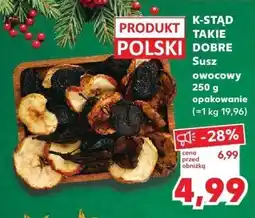 Kaufland Susz owocowy K-STAD TAKIE DOBRE 250 g opakowanie oferta