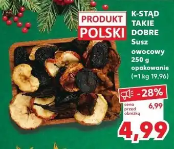Kaufland Susz owocowy K-STAD TAKIE DOBRE 250 g opakowanie oferta