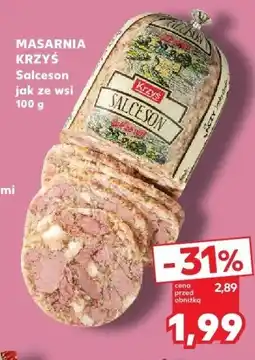Kaufland Salcezon jak ze wsi MASARNIA KRZYŚ 100 g oferta