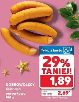 Kaufland Kiełbasa parówkowa DOBROWOLSCY 100 g oferta