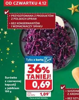 Kaufland Surówka z czerwonej kapusty z jabłkiem 100 g Kaufland oferta
