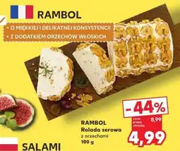 Kaufland Ser RAMBOL Rolada serowa z orzechami oferta