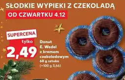Kaufland Ciastko Donut E. Wedel z kremem czekoladowym oferta