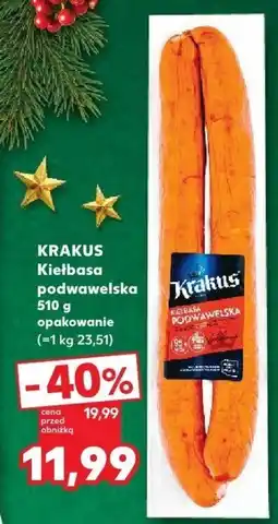 Kaufland Kiełbasa Krakus podwawelska oferta
