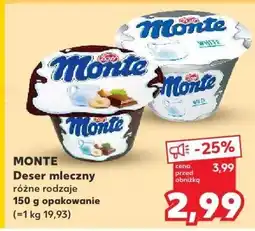 Kaufland Deser mleczny MONTE Deser mleczny różne rodzaje oferta