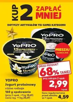 Kaufland Jogurt proteinowy YOPRO Jogurt proteinowy różne rodzaje oferta