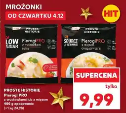 Kaufland Pierogi PRO PROSTE HISTORIE PierogiPRO z truskawkami lub z mięsem oferta