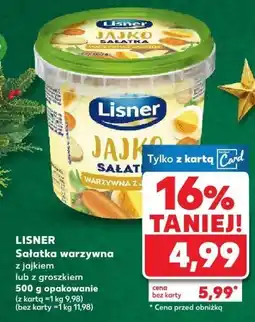 Kaufland Sałatka warzywna LISNER z jajkiem lub z groszkiem oferta