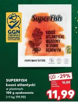 Kaufland Łosoś atlantycki SUPERFISH w plastrach oferta