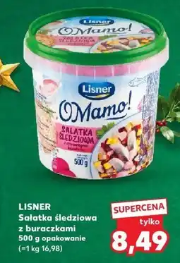 Kaufland Sałatka śledziowa LISNER z buraczkami oferta