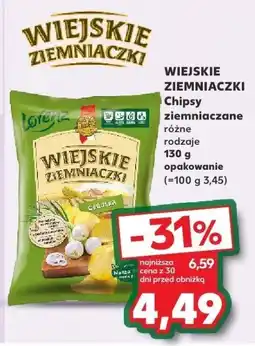 Kaufland Chipsy WIEJSKIE ZIEMNIACZKI ziemniaczane różne rodzaje oferta