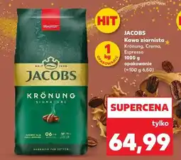 Kaufland Kawa ziarnista JACOBS Krönung, Crema, Espresso oferta