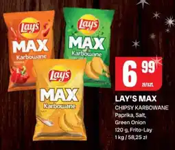 Chorten Chipsy karbowane Lay's MAX Papryka Salt Green Onion Frito-Lay oferta