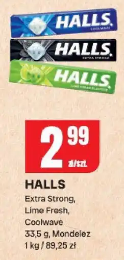 Chorten Cukierki Halls extra strong, lime fresh, coolwave Mondelez oferta