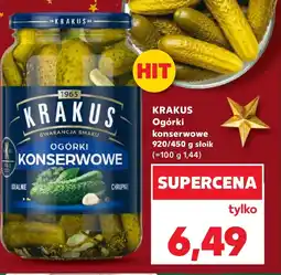Kaufland Ogórki konserwowe Krakus oferta