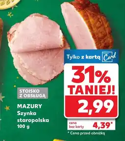 Kaufland Szynka Mazury oferta
