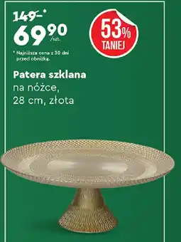 Biedronka Patera szklana na nóżce oferta
