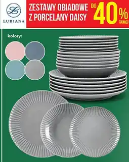 Biedronka Zestawy obiadowe do z porcelany daisy LUBIANA oferta