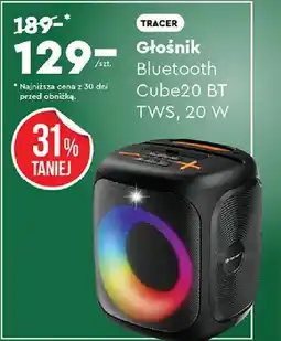 Biedronka TRACER Głośnik Bluetooth Cube20 BT TWS, 20 W oferta