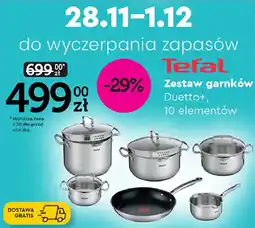 Biedronka Tefal Zestaw garnków Duetto+ oferta