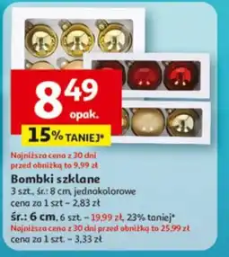 Auchan Bombki szklane oferta