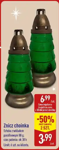 ALDI Znicz choinka oferta