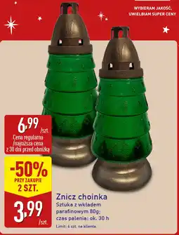 ALDI Znicz choinka oferta