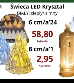 Triomen Świeca LED Kryształ oferta
