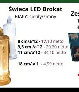 Triomen Świeca LED Brokat oferta