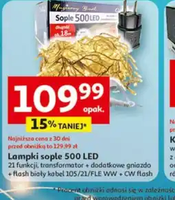 Auchan Lampki sople 500 LED oferta