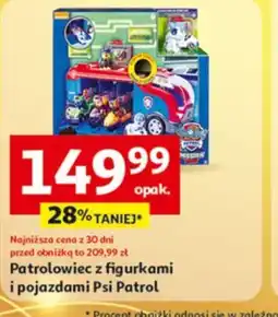Auchan Patrolowiec z figurkami i pojazdami Psi Patrol oferta