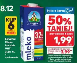 Kaufland ŁOWICZ Mleko łowickie UHT 3,2% tł. 1l opakowanie oferta